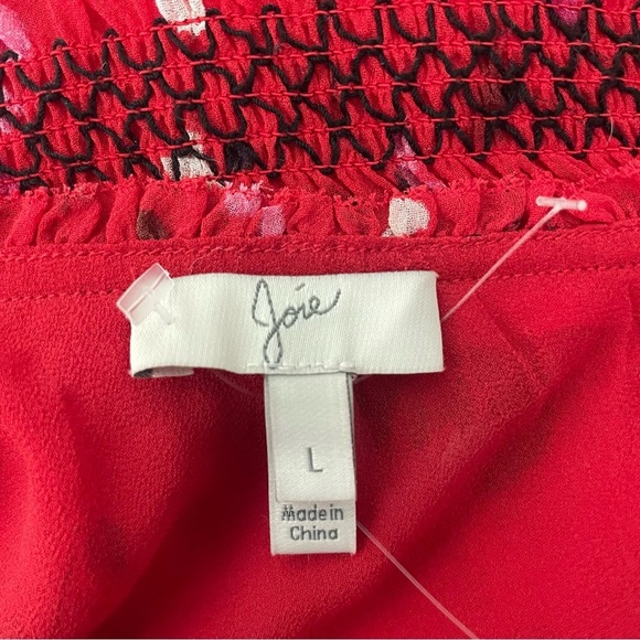 Joie Hafsa Fiesta one shoulder red midi dress 26565 - Picture 6 of 11